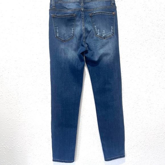 Judy Blue Dark Wash relaxed fit Distressed Jeans 28 - Picture 6 of 8